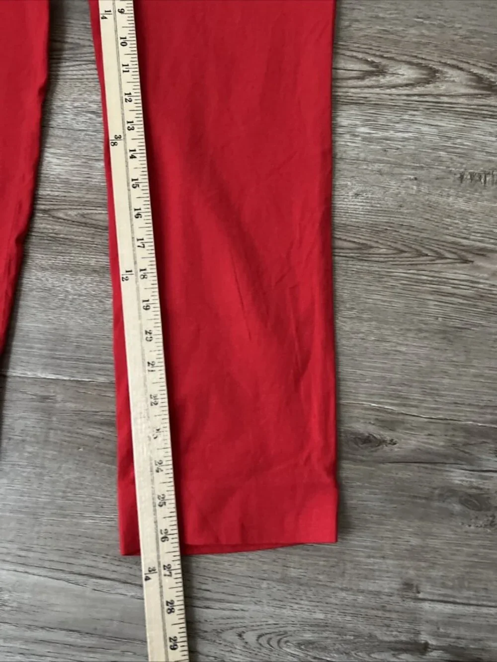 Banana Republic Red Linen Blend Avery Ankle Length Pants Womens 4